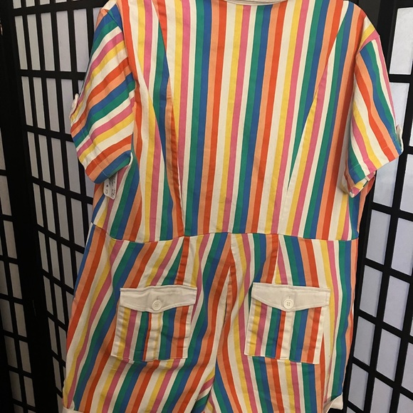 Unique Vintage Rainbow Playsuit - Picture 4 of 6